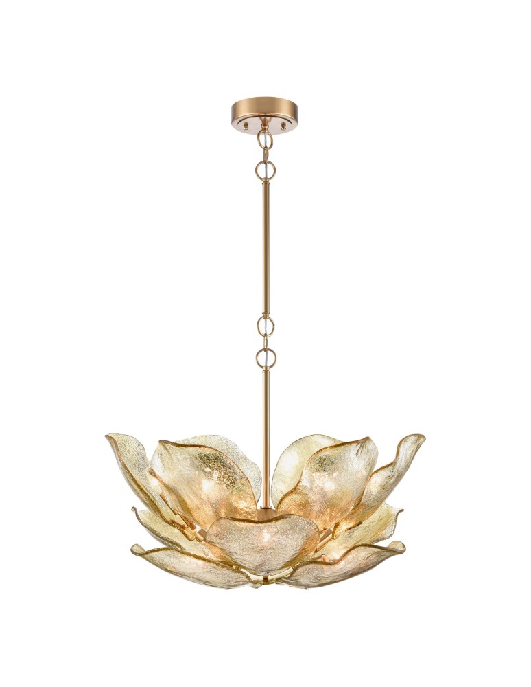 Brass chandeliers - CosmoLight WELLINGTON pendant lamp P12340BR Brass  - product kolory-swiatla.pl 1