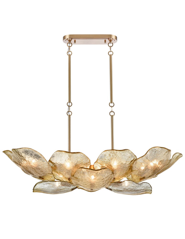 Brass chandeliers - CosmoLight WELLINGTON pendant lamp P14357BR Brass  - product kolory-swiatla.pl 1