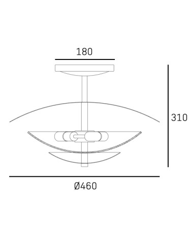 CosmoLight Plafon DRAYTON C03388BR - produkt 2