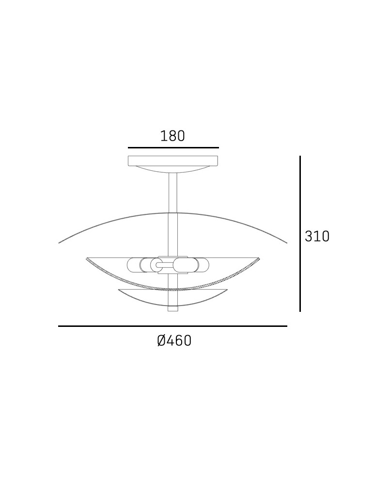 Ceiling lamps in brass - CosmoLight Plafond DRAYTON C03388BR Brass  - product kolory-swiatla.pl 2