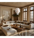 Glamour chandeliers - CosmoLight LANCASTER pendant lamp P13449BR Brass  - product 2