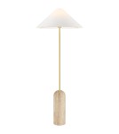 Floor lamps in brass - CosmoLight LOXLEY standing lamp F01463BR-WH Brass  - product 1