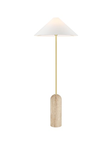 CosmoLight LOXLEY standing lamp F01463BR-WH Brass 