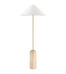Floor lamps in brass - CosmoLight LOXLEY standing lamp F01463BR-WH Brass  - product 2