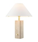 Classic table lamps - CosmoLight ORLEANS Table Lamp T01470BR-WH Brass  - product 1