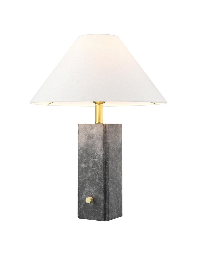 Classic table lamps - CosmoLight ORLEANS Table Lamp T01487BR-WH Brass  - product kolory-swiatla.pl 1