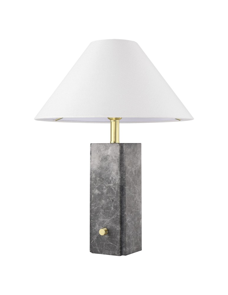 Classic table lamps - CosmoLight ORLEANS Table Lamp T01487BR-WH Brass  - product kolory-swiatla.pl 2