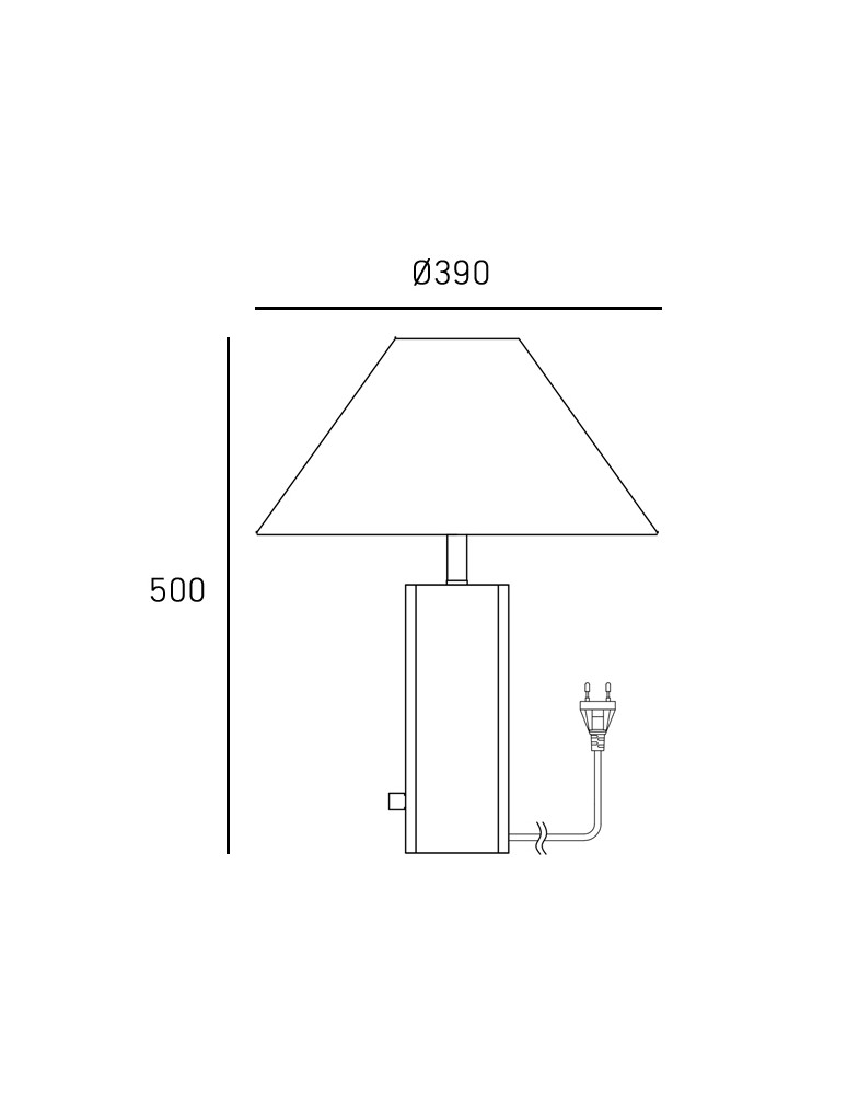 Classic table lamps - CosmoLight ORLEANS Table Lamp T01487BR-WH Brass  - product kolory-swiatla.pl 3