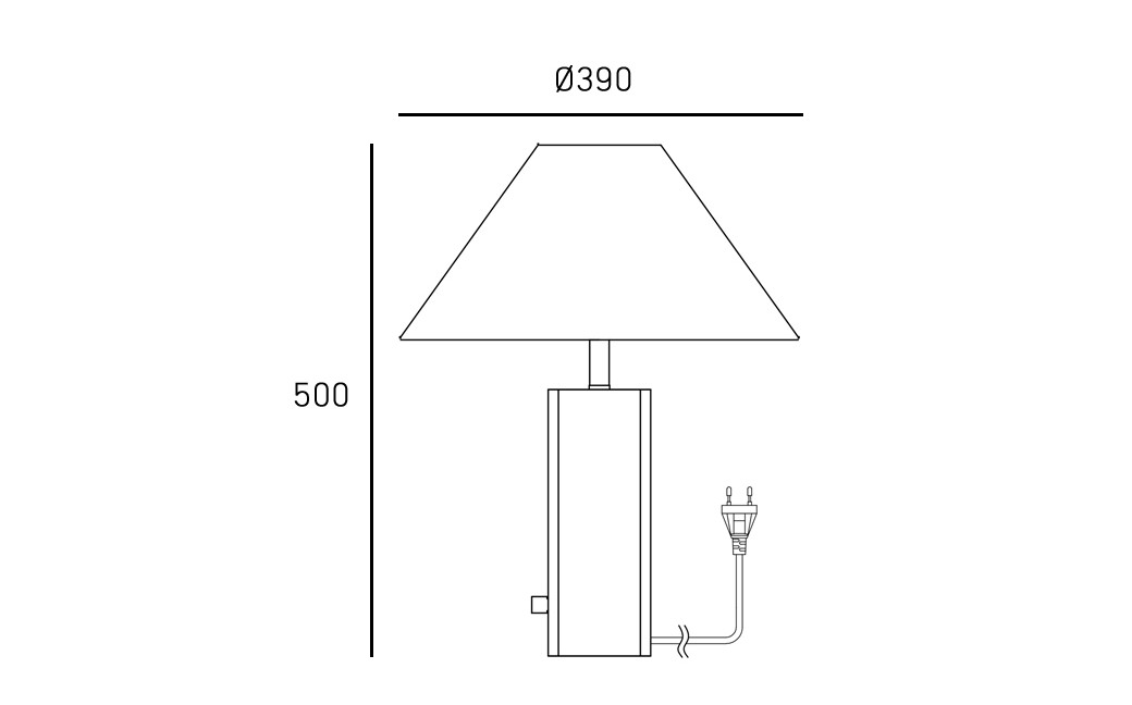 CosmoLight Lampa stołowa ORLEANS T01487BR-WH