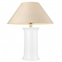CosmoLight Lampa stołowa MONROE T01869BR-WH Biały, Mosiądz 