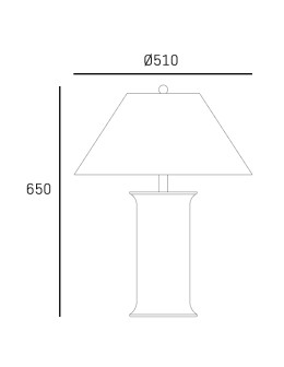 CosmoLight Lampa stołowa MONROE T01869BR-WH - produkt 2