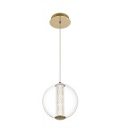 Quintiesse Lampa wisząca Atomo - 1 źródło światła - Szczotkowane złoto QN-ATOMO-1P-BG