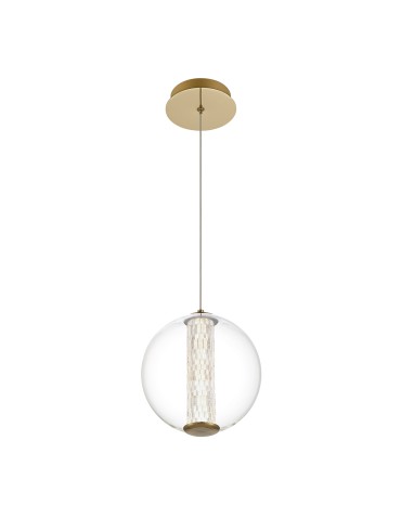 Quintiesse Lampa wisząca Atomo - 1 źródło światła - Szczotkowane złoto QN-ATOMO-1P-BG