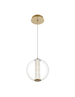 Quintiesse Atomo pendant lamp - 1 light source - Brushed gold Elstead Lighting QN-ATOMO-1P-BG