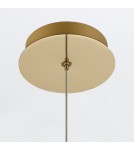 Quintiesse Lampa wisząca Atomo - 1 źródło światła - Szczotkowane złoto QN-ATOMO-1P-BG