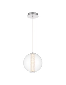 Quintiesse Atomo pendant lamp - 1 light source - Polished chrome Elstead Lighting QN-ATOMO-1P-PC