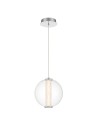 Quintiesse Atomo pendant lamp - 1 light source - Polished chrome Elstead Lighting QN-ATOMO-1P-PC