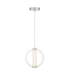 Pendant lamps spheres - Quintiesse Atomo pendant lamp - 1 light source - Polished chrome Elstead Lighting QN-ATOMO-1P-PC - product 2