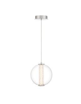 Quintiesse Atomo pendant lamp - 1 light source - Polished chrome Elstead Lighting QN-ATOMO-1P-PC - product 2