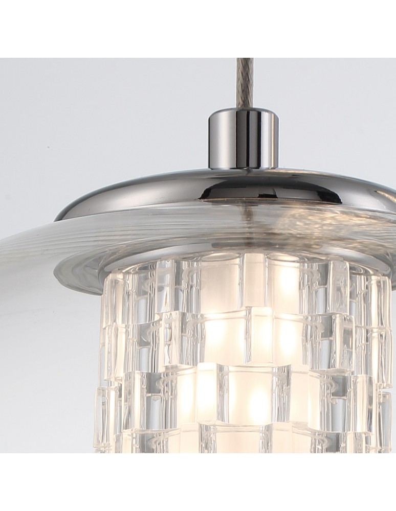 Quintiesse Lampa wisząca Atomo - 1 źródło światła - Polerowany chrom QN-ATOMO-1P-PC