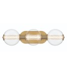 Bathroom wall lamps - Quintiesse Atomo wall lamp - 3 light sources - Brushed gold IP44 Elstead Lighting QN-ATOMO-3W-BG - product 1