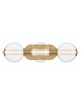 Quintiesse Atomo wall lamp - 3 light sources - Brushed gold IP44 Elstead Lighting QN-ATOMO-3W-BG