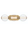 Quintiesse Atomo wall lamp - 3 light sources - Brushed gold IP44 Elstead Lighting QN-ATOMO-3W-BG