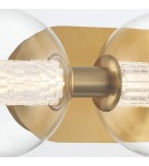 Quintiesse Kinkiet Atomo - 3 źródła światła - Szczotkowane złoto QN-ATOMO-3W-BG