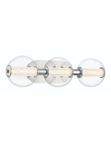 Quintiesse Atomo wall lamp - 3 light sources - Polished chrome IP44 Elstead Lighting QN-ATOMO-3W-PC