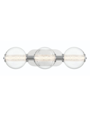 Quintiesse Atomo wall lamp - 3 light sources - Polished chrome IP44 Elstead Lighting QN-ATOMO-3W-PC - product 2