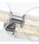 Bathroom wall lamps - Quintiesse Atomo wall lamp - 3 light sources - Polished chrome IP44 Elstead Lighting QN-ATOMO-3W-PC - product 3