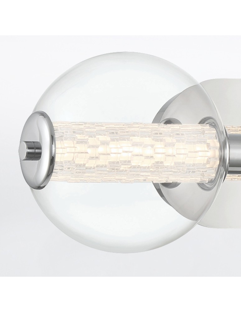 Bathroom wall lamps - Quintiesse Atomo wall lamp - 3 light sources - Polished chrome IP44 Elstead Lighting QN-ATOMO-3W-PC - product kolory-swiatla.pl 5