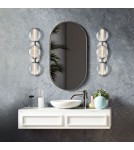 Bathroom wall lamps - Quintiesse Atomo wall lamp - 3 light sources - Polished chrome IP44 Elstead Lighting QN-ATOMO-3W-PC - product 6