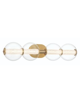 Quintiesse Atomo wall lamp - 4 light sources - Brushed gold IP44 Elstead Lighting QN-ATOMO-4W-BG
