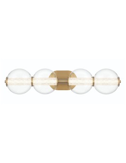 Quintiesse Atomo wall lamp - 4 light sources - Brushed gold IP44 Elstead Lighting QN-ATOMO-4W-BG - product 2