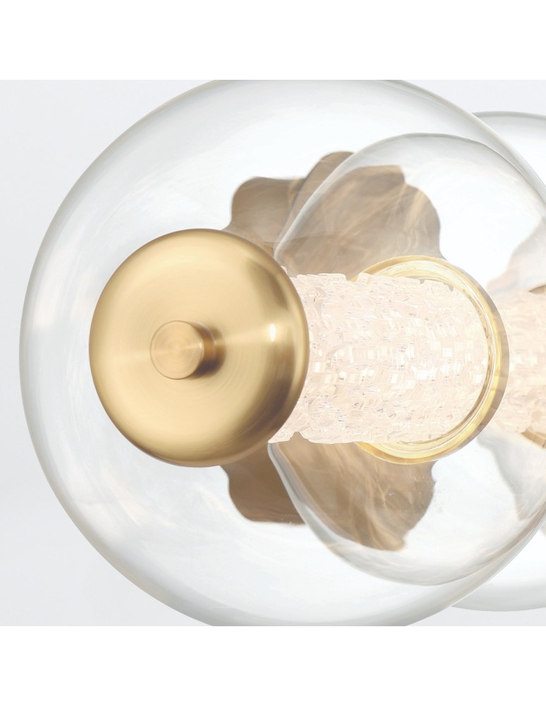 Bathroom wall lamps - Quintiesse Atomo wall lamp - 4 light sources - Brushed gold IP44 Elstead Lighting QN-ATOMO-4W-BG - product kolory-swiatla.pl 3