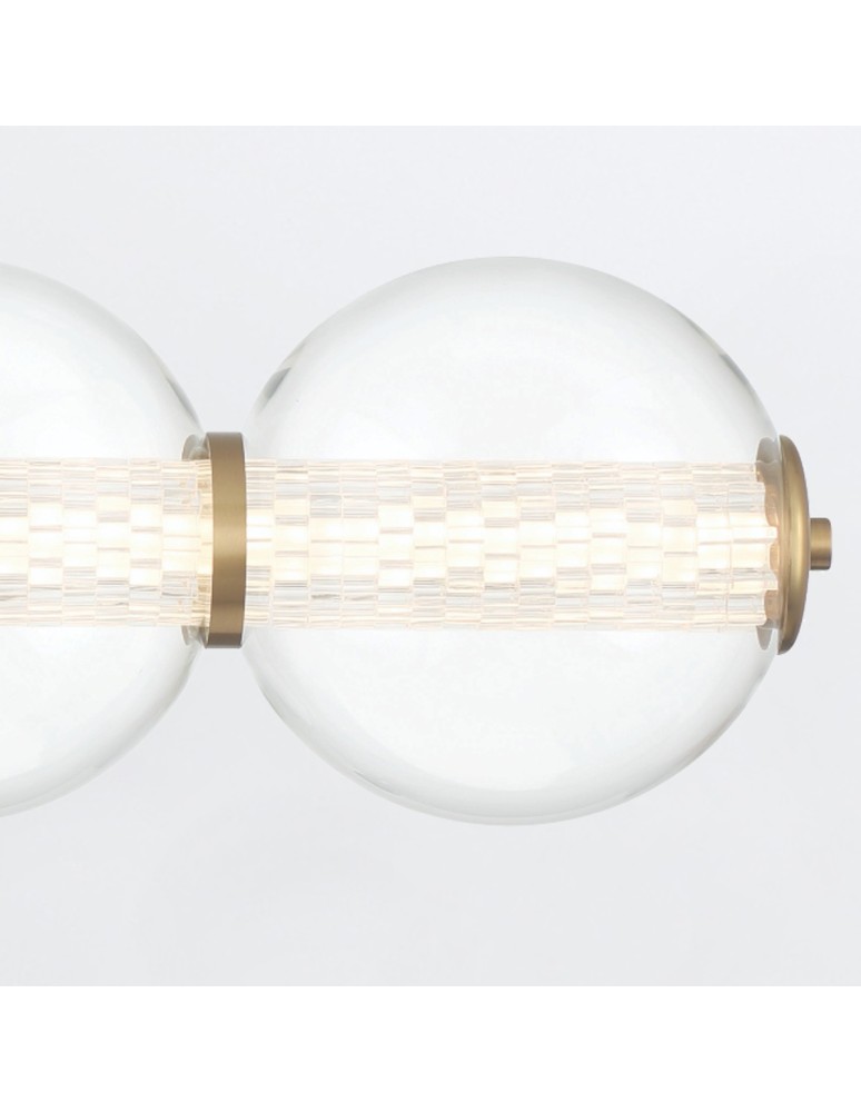 Bathroom wall lamps - Quintiesse Atomo wall lamp - 4 light sources - Brushed gold IP44 Elstead Lighting QN-ATOMO-4W-BG - product kolory-swiatla.pl 5