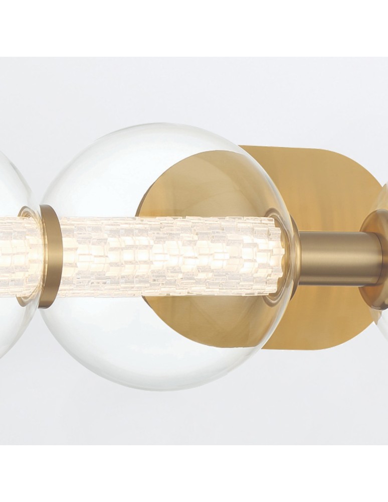 Bathroom wall lamps - Quintiesse Atomo wall lamp - 4 light sources - Brushed gold IP44 Elstead Lighting QN-ATOMO-4W-BG - product kolory-swiatla.pl 6