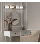 Bathroom wall lamps - Quintiesse Atomo wall lamp - 4 light sources - Brushed gold IP44 Elstead Lighting QN-ATOMO-4W-BG - product 7