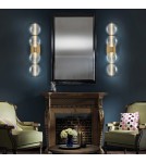Bathroom wall lamps - Quintiesse Atomo wall lamp - 4 light sources - Brushed gold IP44 Elstead Lighting QN-ATOMO-4W-BG - product 8
