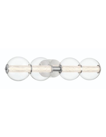 Quintiesse Atomo wall lamp - 4 light sources - Polished chrome IP44 Elstead Lighting QN-ATOMO-4W-PC