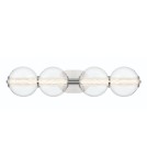 Bathroom wall lamps - Quintiesse Atomo wall lamp - 4 light sources - Polished chrome IP44 Elstead Lighting QN-ATOMO-4W-PC - product 2