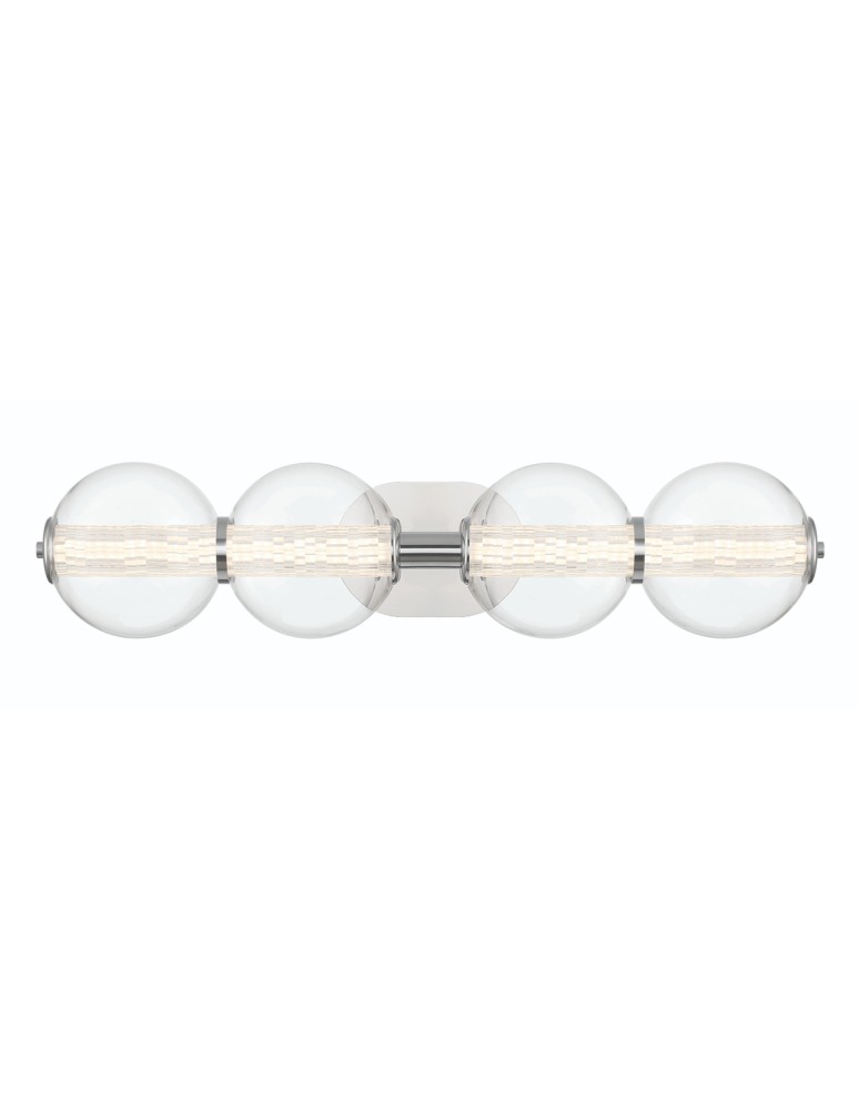 Bathroom wall lamps - Quintiesse Atomo wall lamp - 4 light sources - Polished chrome IP44 Elstead Lighting QN-ATOMO-4W-PC - product kolory-swiatla.pl 2