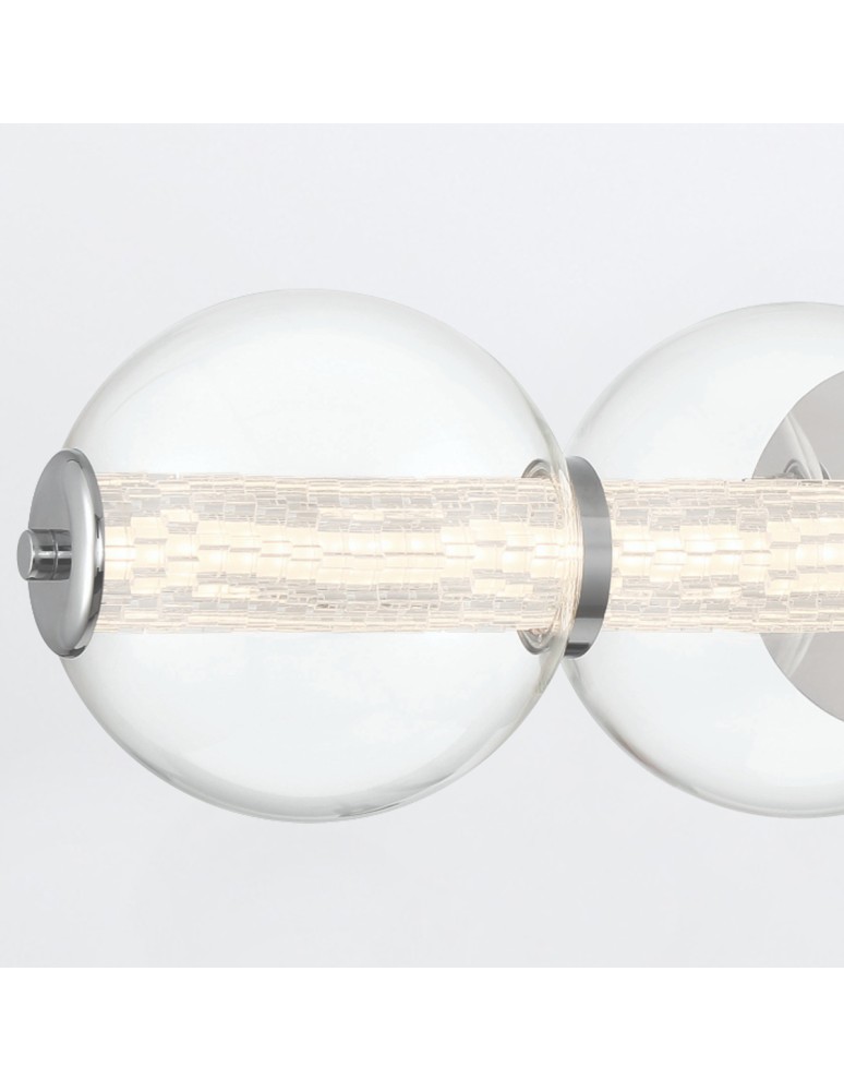 Bathroom wall lamps - Quintiesse Atomo wall lamp - 4 light sources - Polished chrome IP44 Elstead Lighting QN-ATOMO-4W-PC - product kolory-swiatla.pl 7