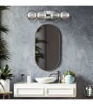 Bathroom wall lamps - Quintiesse Atomo wall lamp - 4 light sources - Polished chrome IP44 Elstead Lighting QN-ATOMO-4W-PC - product 9