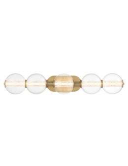 Quintiesse Atomo wall lamp - 5 light sources - Brushed gold IP44 Elstead Lighting QN-ATOMO-5W-BG - product 2