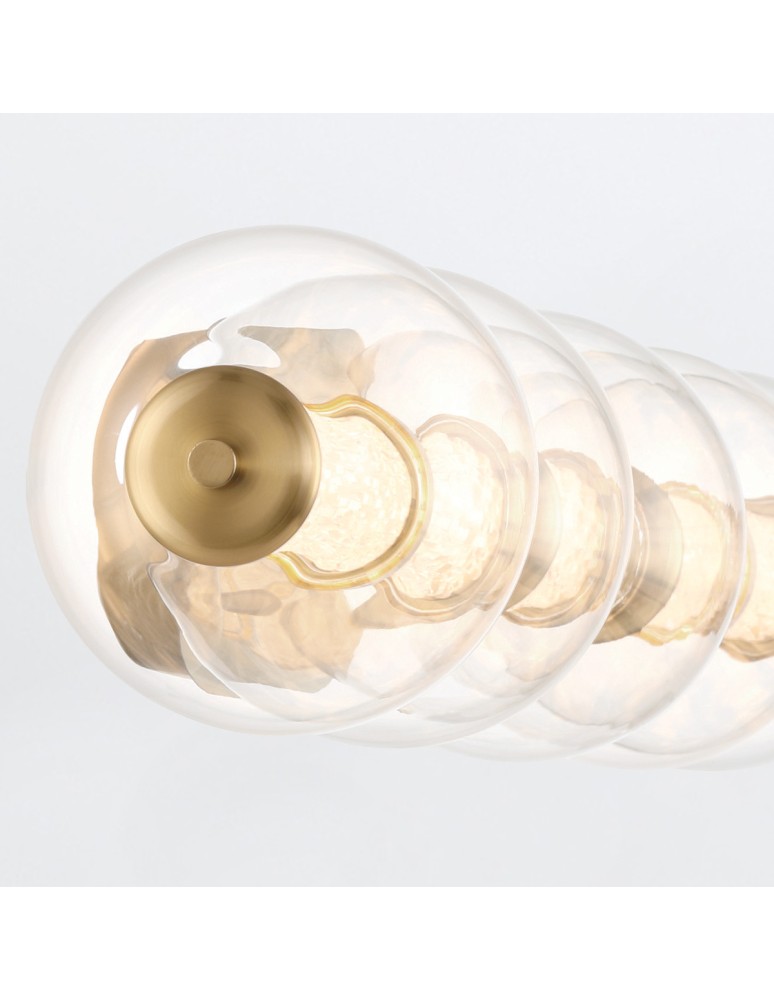Bathroom wall lamps - Quintiesse Atomo wall lamp - 5 light sources - Brushed gold IP44 Elstead Lighting QN-ATOMO-5W-BG - product kolory-swiatla.pl 3