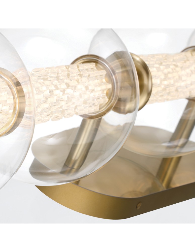 Quintiesse Kinkiet Atomo - 5 źródeł światła - Szczotkowane złoto QN-ATOMO-5W-BG