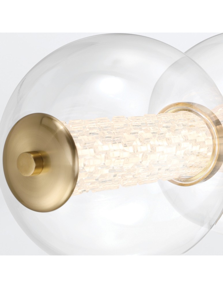 Bathroom wall lamps - Quintiesse Atomo wall lamp - 5 light sources - Brushed gold IP44 Elstead Lighting QN-ATOMO-5W-BG - product kolory-swiatla.pl 5