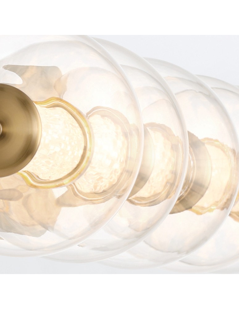 Bathroom wall lamps - Quintiesse Atomo wall lamp - 5 light sources - Brushed gold IP44 Elstead Lighting QN-ATOMO-5W-BG - product kolory-swiatla.pl 6